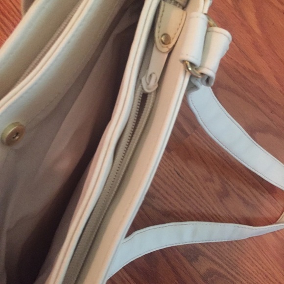 Vintage 80’s 90’s Square Shaped Off White Cream Purse - Picture 3 of 7